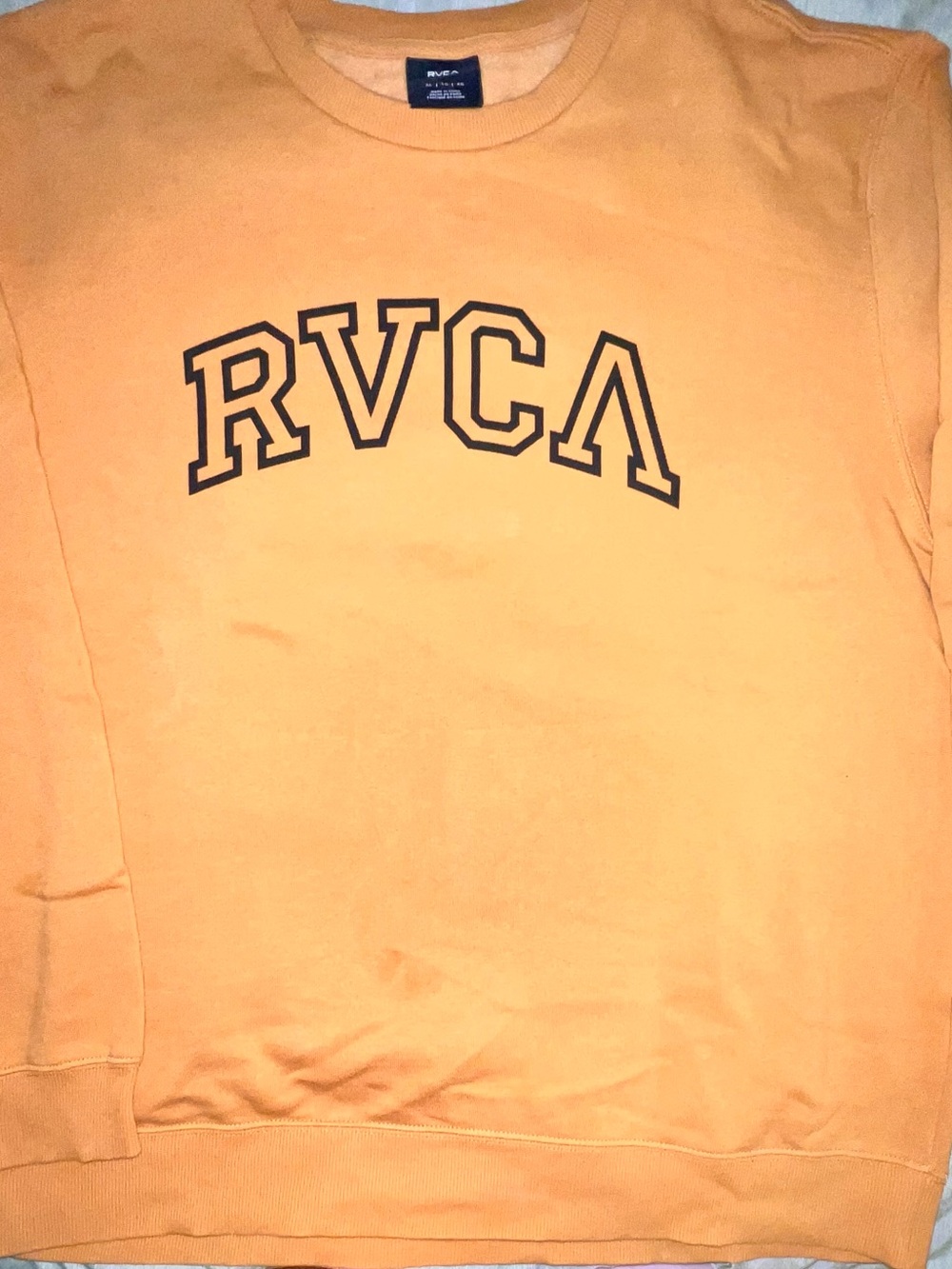 RVCA Mustard Yellow Pullover Sweatshirt